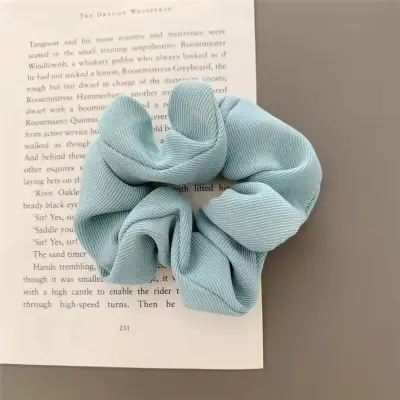 Women Fashion Solid Color Fabric Hair Tie