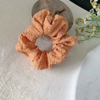 Women Fashion Solid Color Fabric Hair Tie