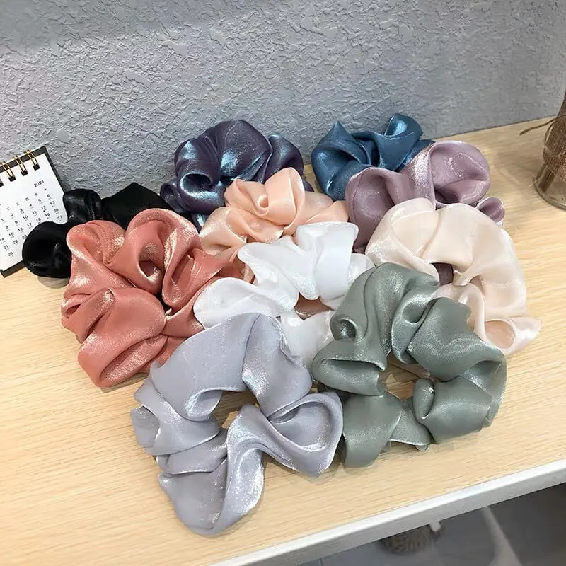 Women's Solid Color Organza Hair Tie - Sweet Style Colon Hair Tie