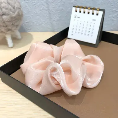 Women's Solid Color Organza Hair Tie - Sweet Style Colon Hair Tie