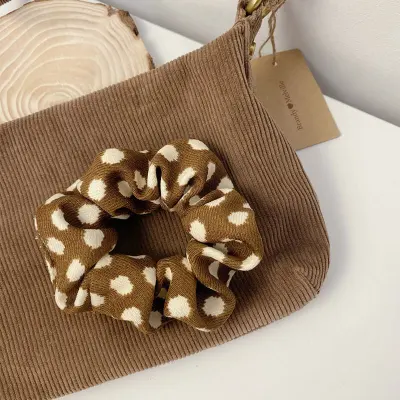 Women Fashion Leopard Print Fabric Hair Tie