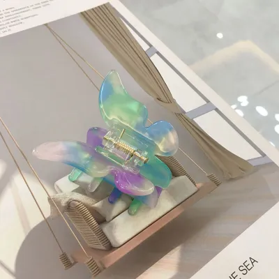 Gradient Butterfly Acetate Hair Claw