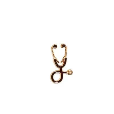 Cartoon Stethoscope Design Metal Brooch Unisex Simple