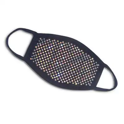 Women Fashion Rhinestone Decorative Face Mask for Party Festivals