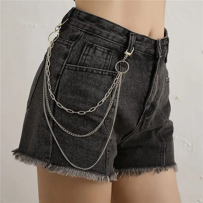 Women Unique Design Multilayer Waist Chain Alloy Geometric Body Jewelry