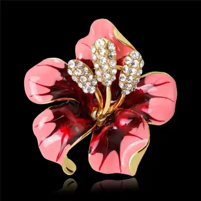 Women Delicacy Flower Shaped Alloy Brooch