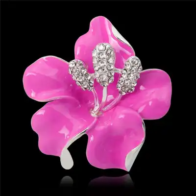 Women Delicacy Flower Shaped Alloy Brooch