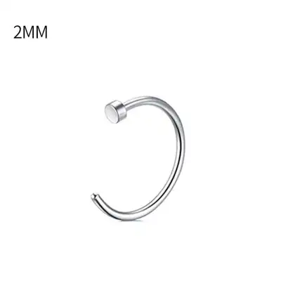 Unique Geometric Stainless Steel Nose Stud Piercing Jewelry Unisex