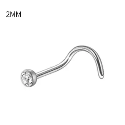 Unique Geometric Stainless Steel Nose Stud Piercing Jewelry Unisex