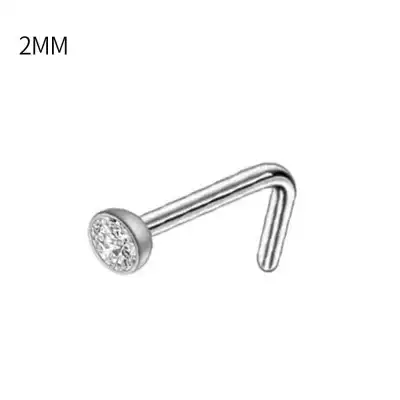 Unique Geometric Stainless Steel Nose Stud Piercing Jewelry Unisex