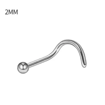 Unique Geometric Stainless Steel Nose Stud Piercing Jewelry Unisex