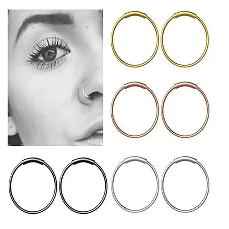 Simple Solid Color Nose Ring