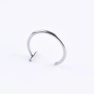 Solid Color Lip Ring Stainless Steel Unisex U Shape