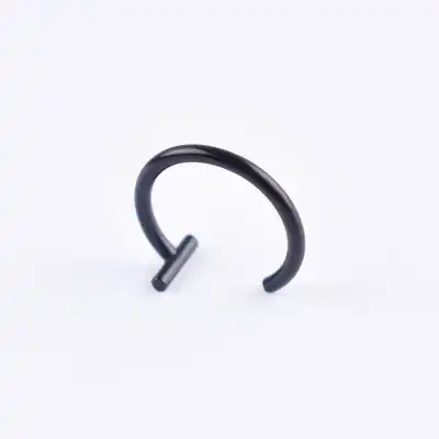 Solid Color Lip Ring Stainless Steel Unisex U Shape