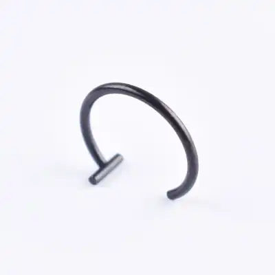 Solid Color Lip Ring Stainless Steel Unisex U Shape