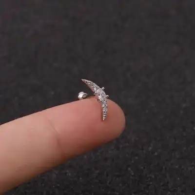 Women Fashion Zircon Star Decorative Ear Stud