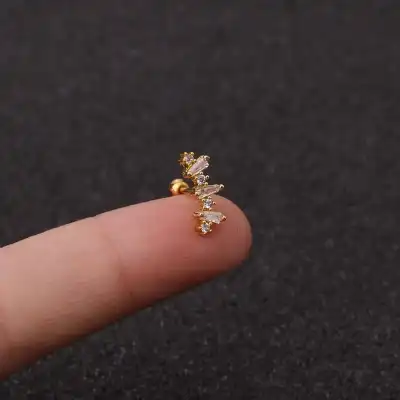 Women Fashion Zircon Star Decorative Ear Stud