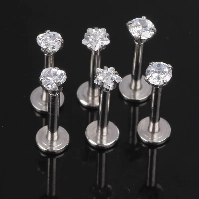 Fashion Zircon Decorative Stainless Steel Body Piercing Jewelry