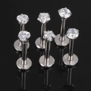 Fashion Zircon Decorative Stainless Steel Body Piercing Jewelry