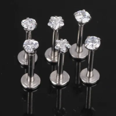 Fashion Zircon Decorative Stainless Steel Body Piercing Jewelry