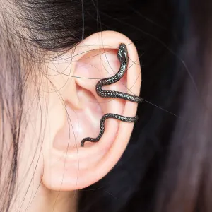 Women Unique Snake Shaped Design Ear Clip Copper Unisex