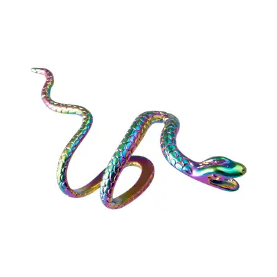 Women Unique Snake Shaped Design Ear Clip Copper Unisex