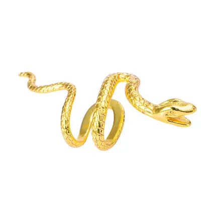 Women Unique Snake Shaped Design Ear Clip Copper Unisex