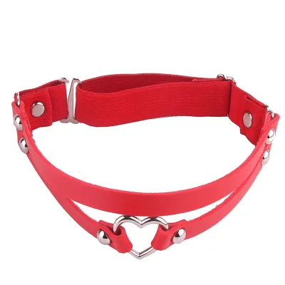 Punk Style Heart Shaped Elastic Leg Thigh Ring for Women