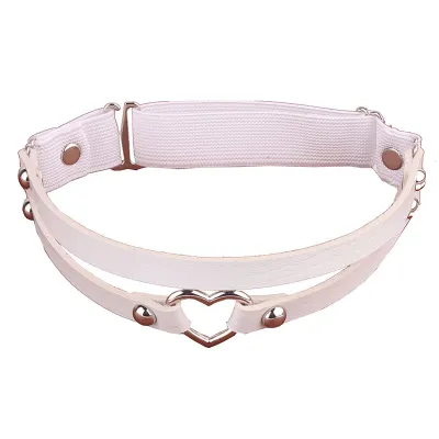Punk Style Heart Shaped Elastic Leg Thigh Ring for Women
