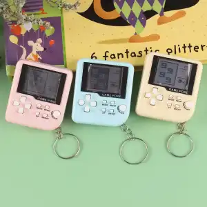 Mini Game Machine Design Key Chain Novelty Plastic Battery Operated