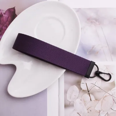 Women Fashion Solid Color Nylon Key Chain