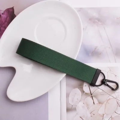Women Fashion Solid Color Nylon Key Chain
