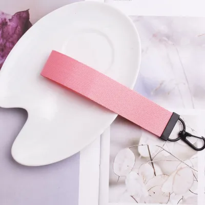Women Fashion Solid Color Nylon Key Chain