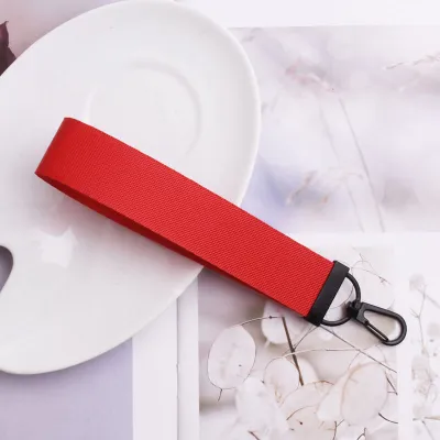 Women Fashion Solid Color Nylon Key Chain