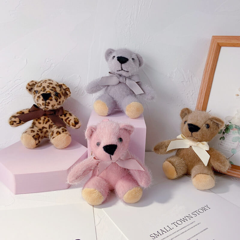 Wholesale Cute Bear Shape Plush Key Chain