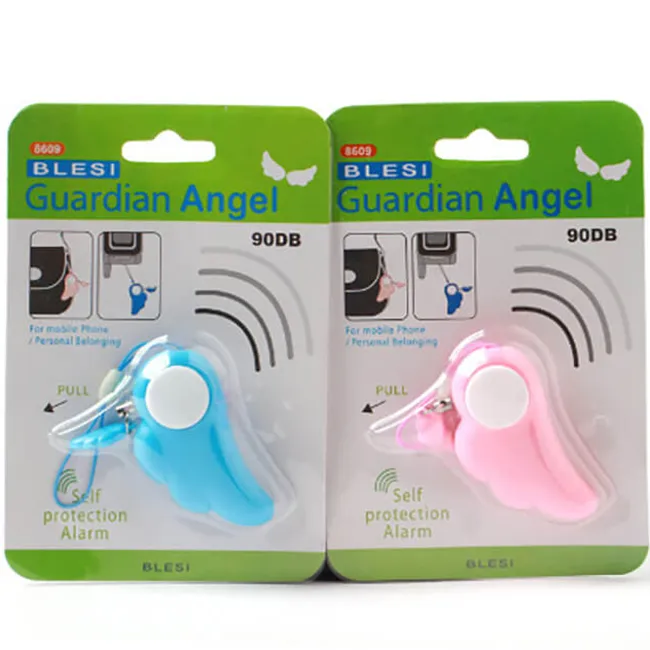 Wing Shape Design Self Defence Alarm Keychain 90dB