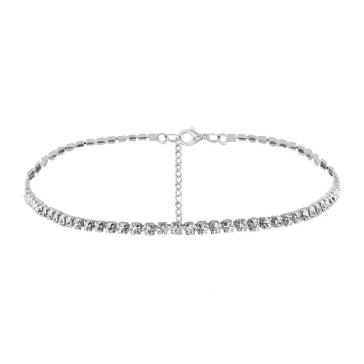 Shiny Rhinestone Geometric Choker Necklace