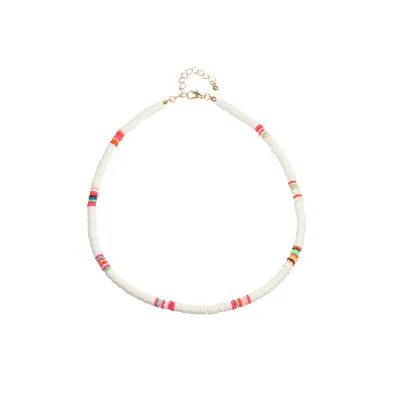 Boho Soft Pottery Colorful Double-layer Choker Necklace for Women