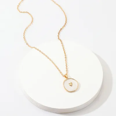 Drop Oil Pendant Star Moon Gold Plated Women's Alloy O-chain Necklace