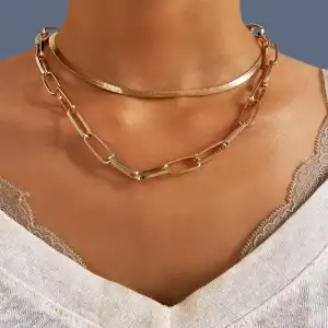 Women Unique Alloy Multilayer Necklace