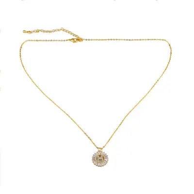 Minimalist 26 Alphabet Letter Pendant Necklace with Snake Chain for Women