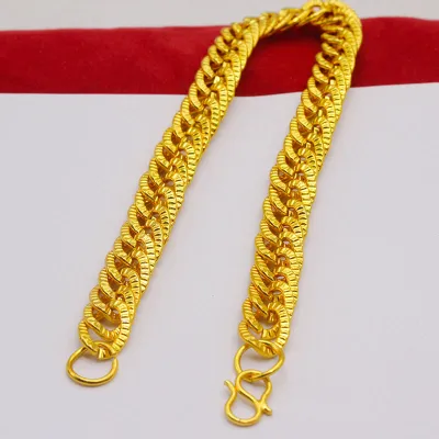 10pcs/set Unique Solid Color Cuba Bracelet Chain Simple Alloy Unisex Geometric