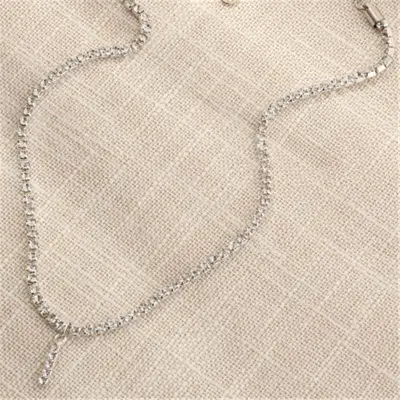 Fashion 26 English Letters Alphabet Pendant Full Rhinestone Necklace for Women