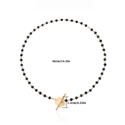 Women Fashion Flower Shape Alloy Choker Necklace