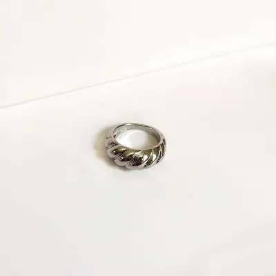 Unisex Twill Design Zinc Alloy Geometric Women's Ring