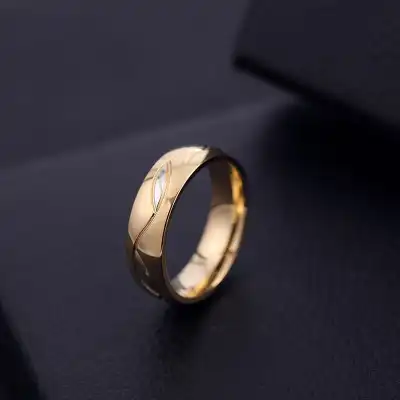 Love's Unique Rhinestone Decorative Stainless Steel Ring
