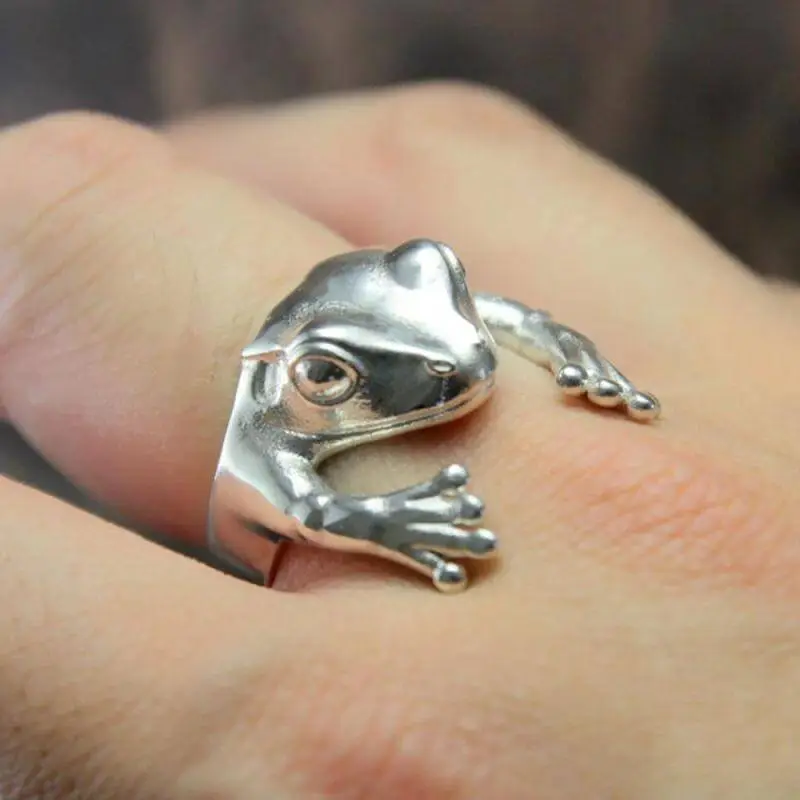 Unique Frog Shaped Design Unisex Alloy Ring