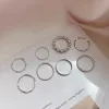 Silver Ring Set-8pcs/set