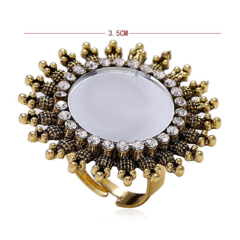 PROFESSIONAL GOLDSMITHING 彫金 アラン・リヴィア Stackable Polished Band with Diamond Petal Accents