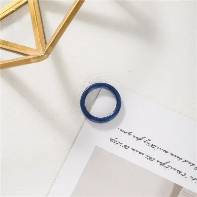 Women Creative Design Geometric Acetate Resin Ring